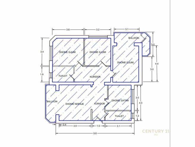 Apartament 3+1+2 për Shitje në Bllok – i Mobiluar, 115 m² Neto!